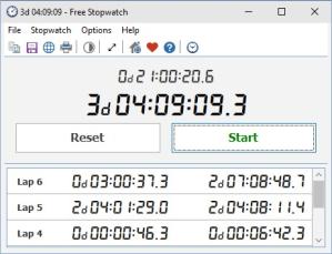 Free Stopwatch Portable Screenshot
