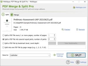Wek PDF Merge & Split Pro Screenshot