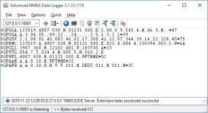 Advanced NMEA Data Logger Screenshot