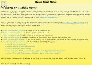7 Sticky Notes Screenshot
