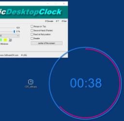 ClassicDesktopClock Screenshot