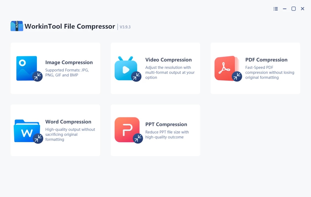 WorkinTool File Compressor screenshot