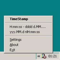 TimeStamp Screenshot
