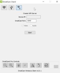 DroidCam Client Screenshot
