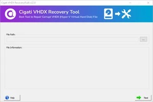 Cigati VHDX Recovery screenshot