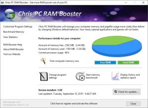 Chris-PC RAM Booster Screenshot