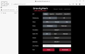 GravityMark Screenshot