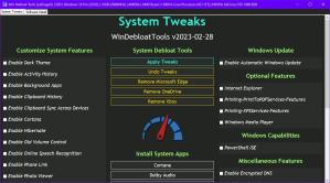 Win Debloat Tools Screenshot