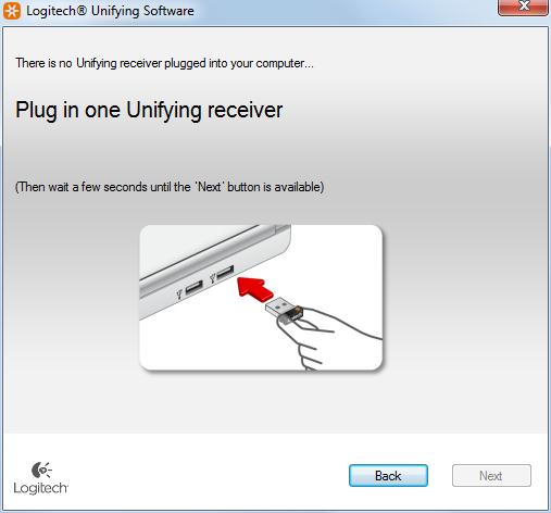 Logitech Unifying Software screenshot