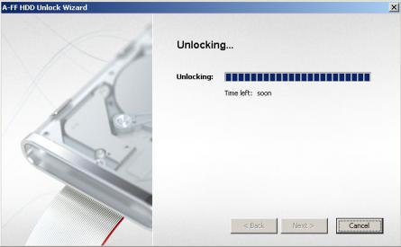 HDD Unlock Screenshot