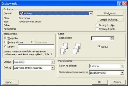 Pdf995 Printer Driver Screenshot