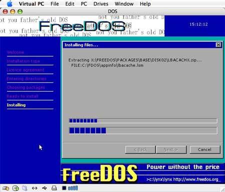 FreeDOS Screenshot