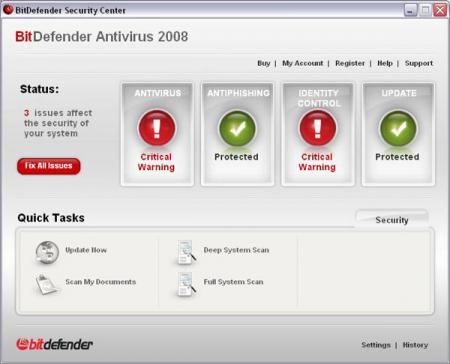 Bitdefender Antivirus Plus Screenshot
