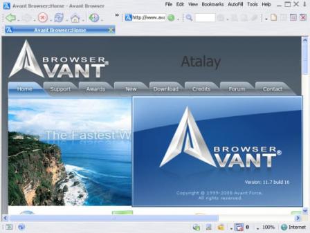 Portable Avant Browser Ultimate Screenshot