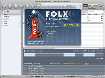 Folx screenshot