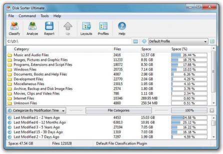DiskSorter Pro Screenshot