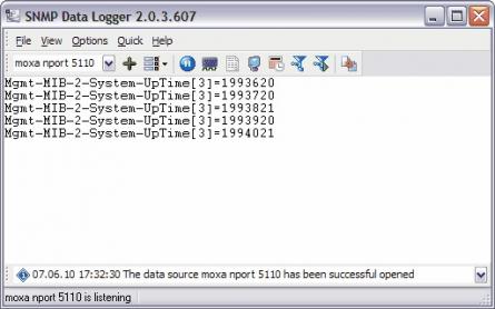 SNMP Data Logger Screenshot