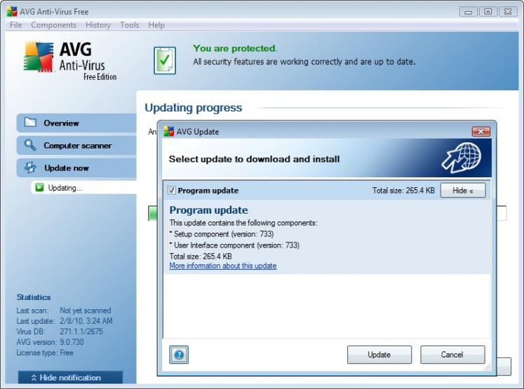 AVG Anti-Virus Definitions screenshot