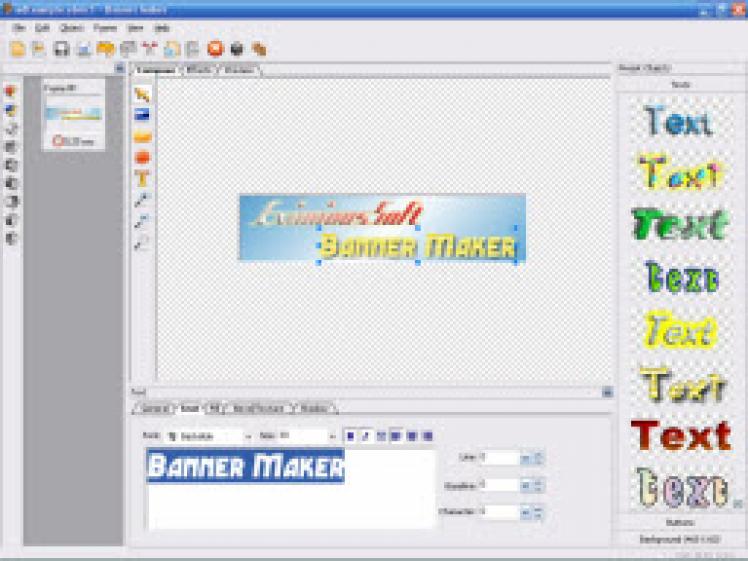 EximiousSoft Banner Maker screenshot