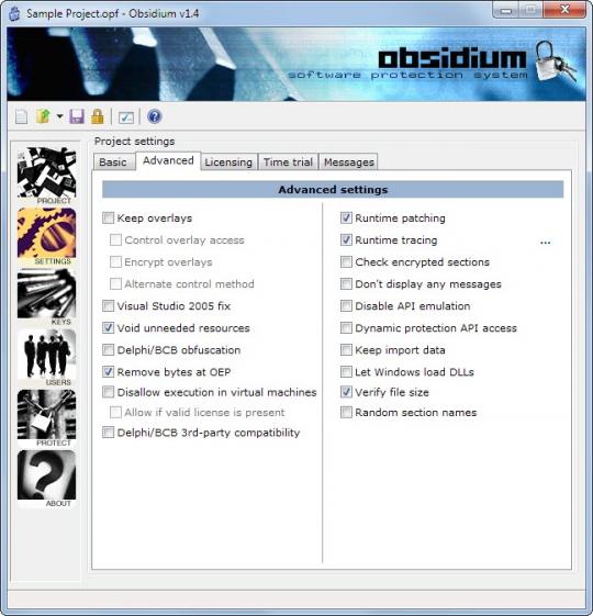 Obsidium screenshot