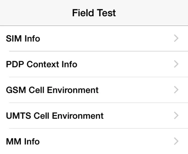 iPhone Field test