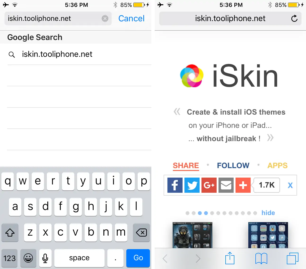 install themes on your iPhone without jailbreak