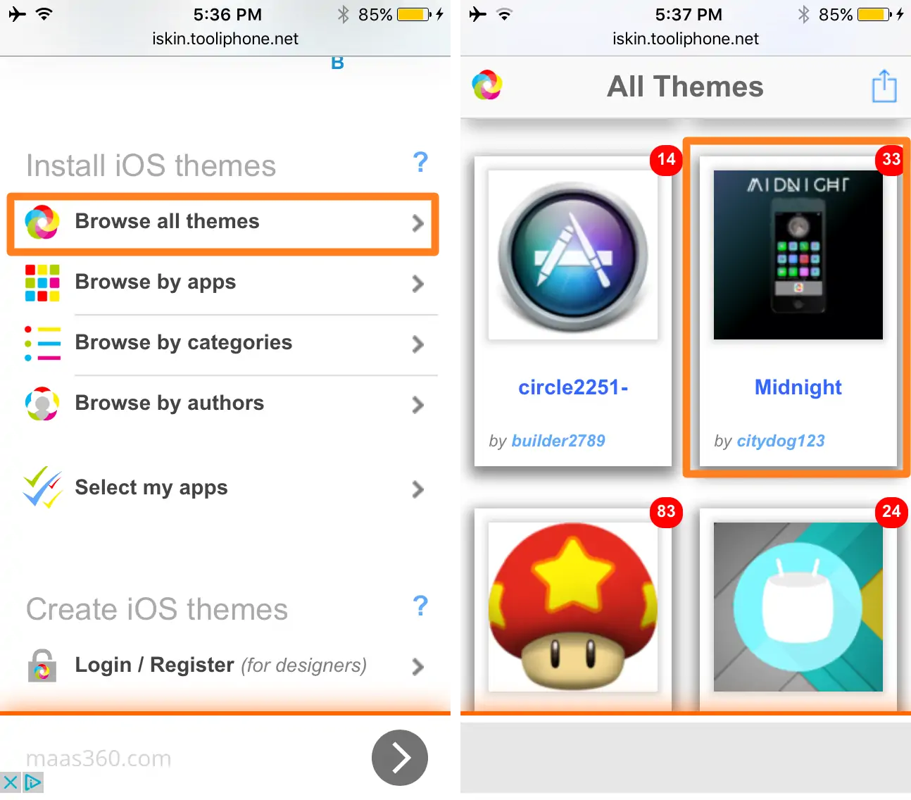 install themes on your iPhone without jailbreak