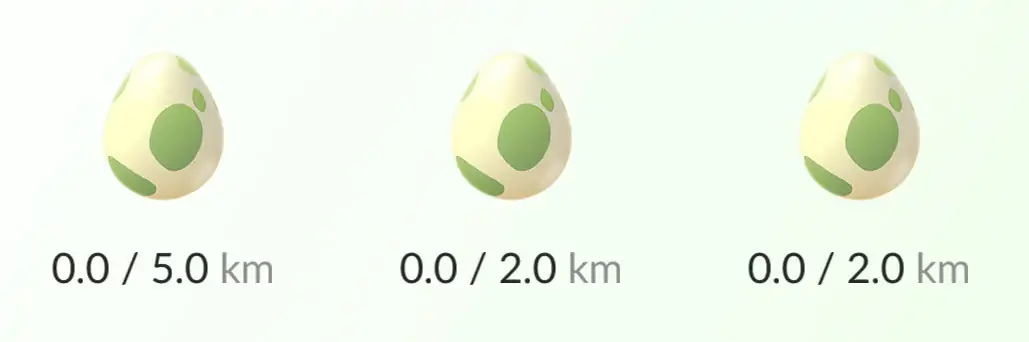 Pokémon Go egg hatching rewards list