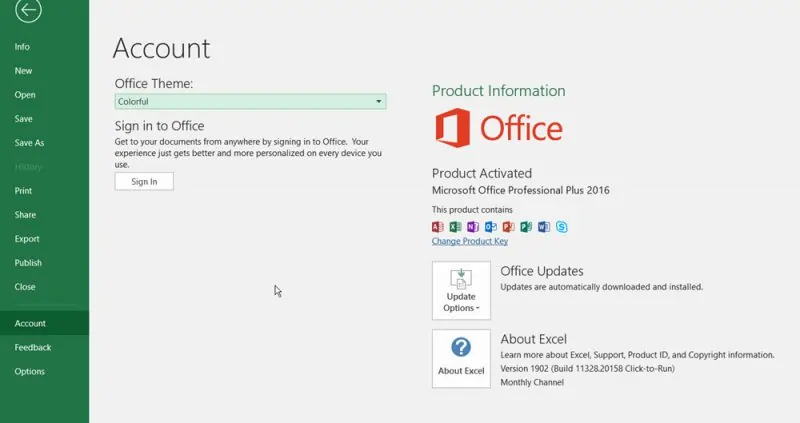 how to activate Microsoft Office 2019/2016